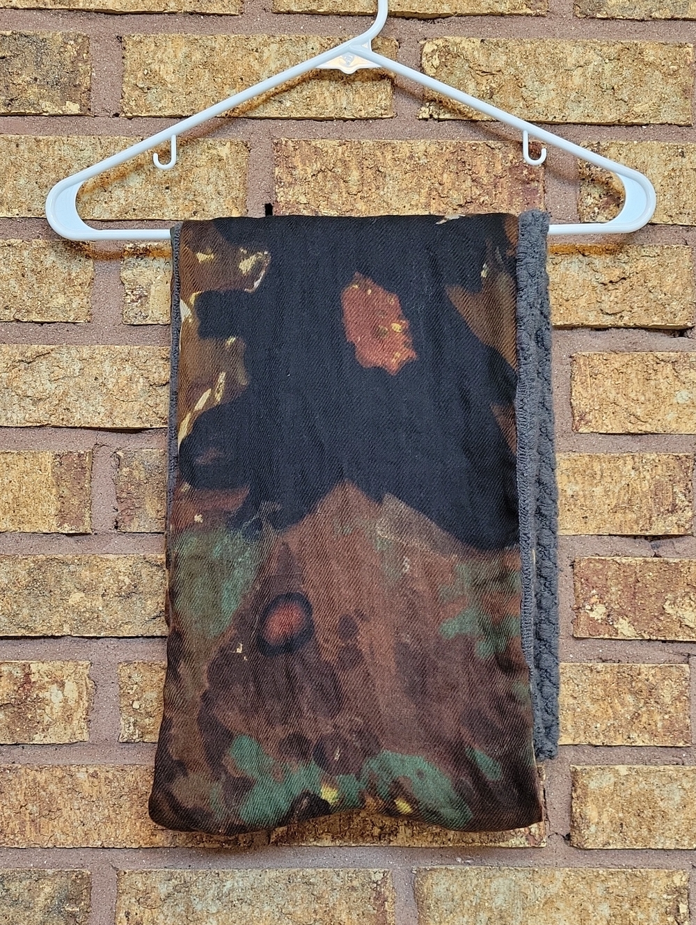 Daytrip Camo Infinity Scarf Reversible Gray One Size